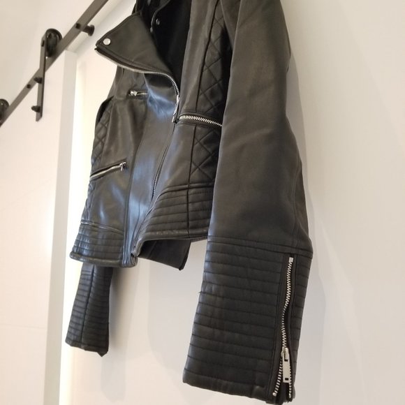 Zara Soft Vegan Leather Jacket (Like New) - Picture 5 of 9